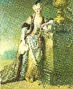Aved, Jacques-Andre-Joseph the marquise de saint-maur oil on canvas